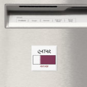 Qatar Flag "ANNABI" Magneet (Insitu (Vaatwasser))
