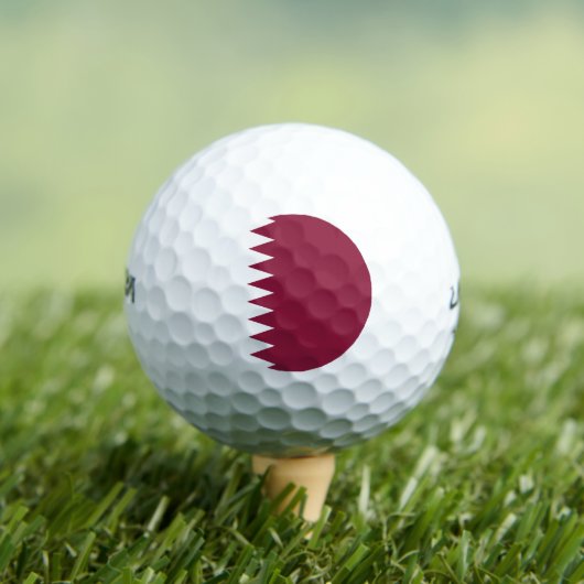 Qatar Flag Golfballen (Insitu Shirt)