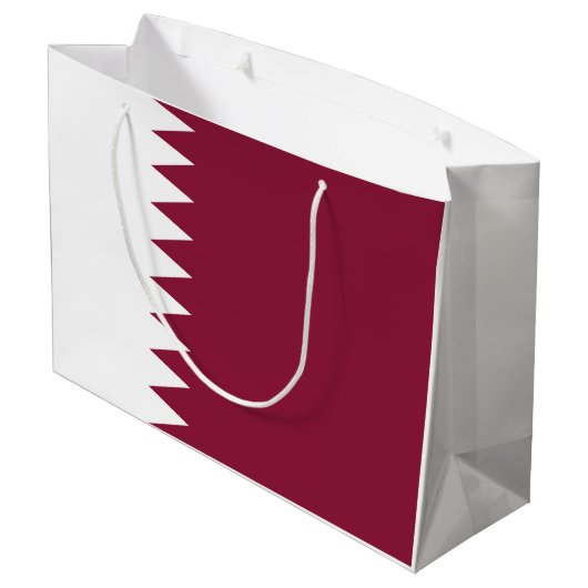Qatar Flag Groot Cadeauzakje (Achterkant Gekanteld)