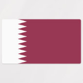 Qatar Flag Labels (Design 2)