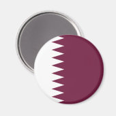 Qatar Flag Magnet Magneet (Voorkant / Achterkant)