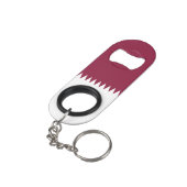 Qatar Flag Mini Flessenopener (Achterkant Gekanteld)