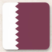 Qatar Flag Onderzetter (Voorkant)