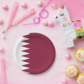 Qatar Flag Papieren Bordje (Feest)