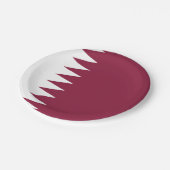 Qatar Flag Papieren Bordje (Gekanteld)