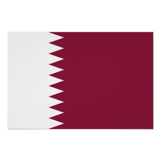 Qatar Flag Perfect Poster (Voorkant)