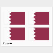 Qatar Flag Rechthoekige Sticker (Vel)