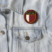 Qatar Flag Ronde Button 5,7 Cm (In situ)