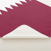 Qatar Flag Sherpa Deken (3/4)