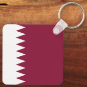 Qatar Flag Sleutelhanger (Achterkant)