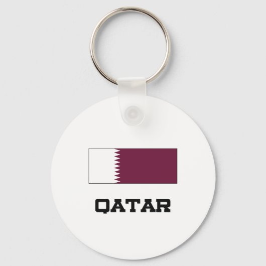 Qatar Flag Sleutelhanger (Voorkant)