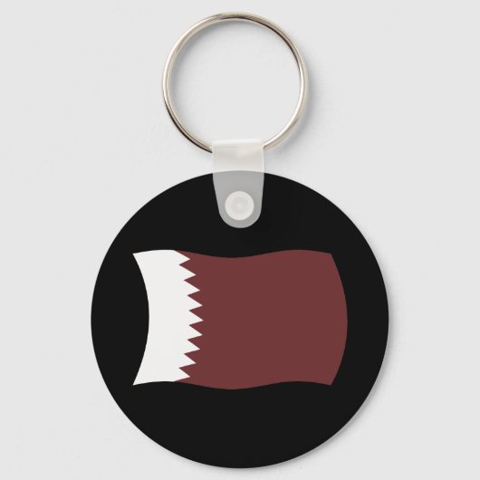 Qatar Flag Sleutelhanger (Voorkant)