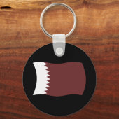 Qatar Flag Sleutelhanger (Voorkant)