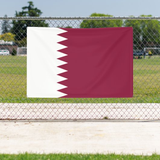 Qatar Flag Spandoek (Insitu)
