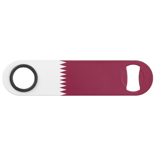 Qatar Flag Speed Flessenopener (Voorkant (Horizontaal))