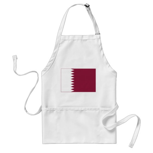 Qatar Flag Standaard Schort (Voorkant)