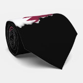 Qatar Flag Stropdas (Opgerold)