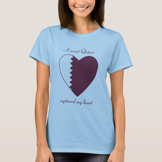 Qatar Flag Sweetiat T-Shirt (Voorkant)