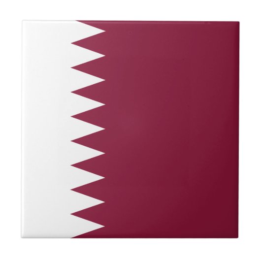Qatar Flag Tegeltje (Voorkant)