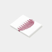 Qatar Flag Vingerprint Land Pride Identity Post-it® Notes (Schuin)