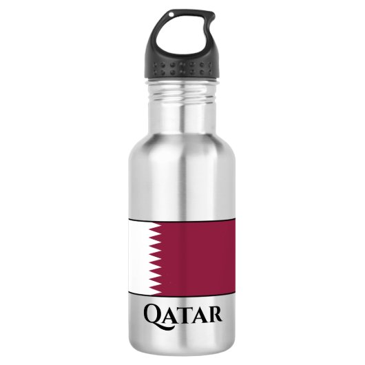 Qatar Flag Waterfles (Voorkant)