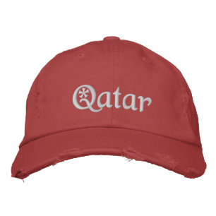 Qatar Geborduurde Honkbalpet Pet