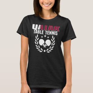 Qatar Ping Pong Proud Qatari Table Tennis Support T-shirt