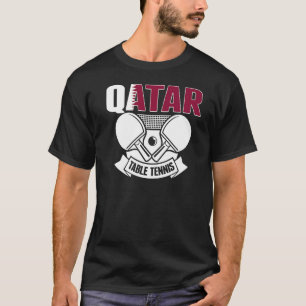 Qatar Ping Pong Proud Qatari Table Tennis Support T-shirt