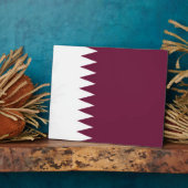Qatar - Qatarese vlag Fotoplaat (Zijkant)