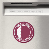 Qatar Round Emblem Magneet (Insitu (Vaatwasser))