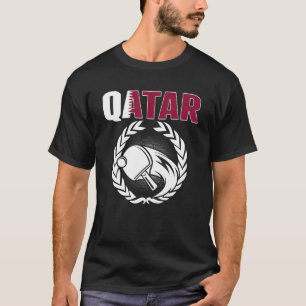Qatar Table Tennis Qatari Ping Supporter Spo T-shirt