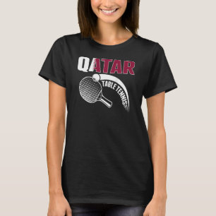 Qatar Table Tennis Qatari Ping Supporter Spo T-shirt