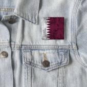 Qatar Vierkante Button 5,1 Cm (In situ)