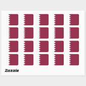 Qatar Vierkante Sticker (Vel)