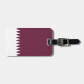 Qatar-vlag Bagagelabel (Voorkant horizontaal)
