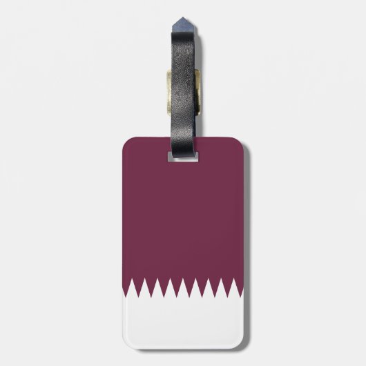 Qatar-vlag Bagagelabel (Achterkant verticaal)