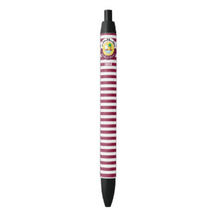 Qatar Vlag Cute Patriottische Zwarte Inktpen Inkt Pen