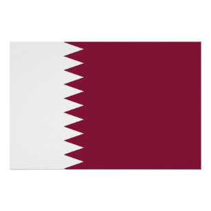 Qatar-vlag Perfect Poster