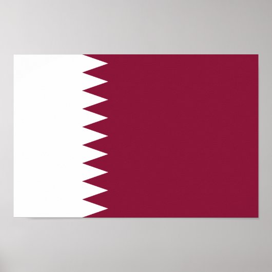 Qatar-vlag Poster (Voorkant)