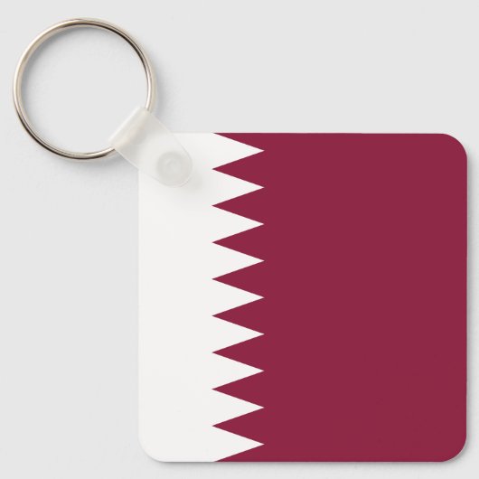 Qatar-vlag Sleutelhanger (Voorkant)