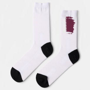 Qatar vlag sokken