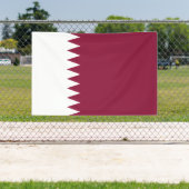 Qatar-vlag Spandoek (Insitu)