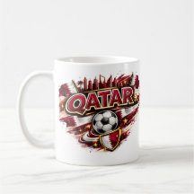 Qatar Voetbalfan Mok | Patriotische Voetbal Suppor