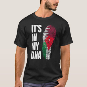 Qatarese en Jordaanse dna-vlag T-shirt