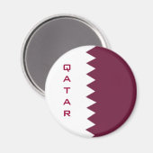 Qatarese vlag magneet (Voorkant / Achterkant)
