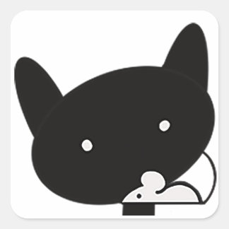 QatNMouse Avatar-Sticker Vierkante Sticker