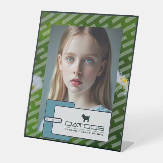 QATTOOS RECLAMEBORD MET VOETSTUK (Voorkant)