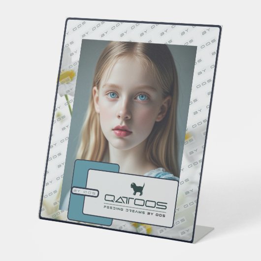 QATTOOS RECLAMEBORD MET VOETSTUK (Voorkant)