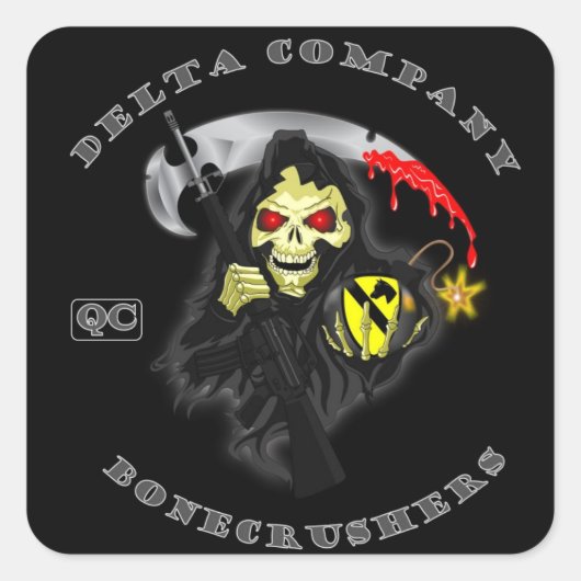 QC-tagine Vierkante Sticker (Voorkant)