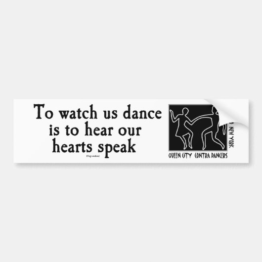 QCCD-bumpersticker Bumpersticker (Voorkant)